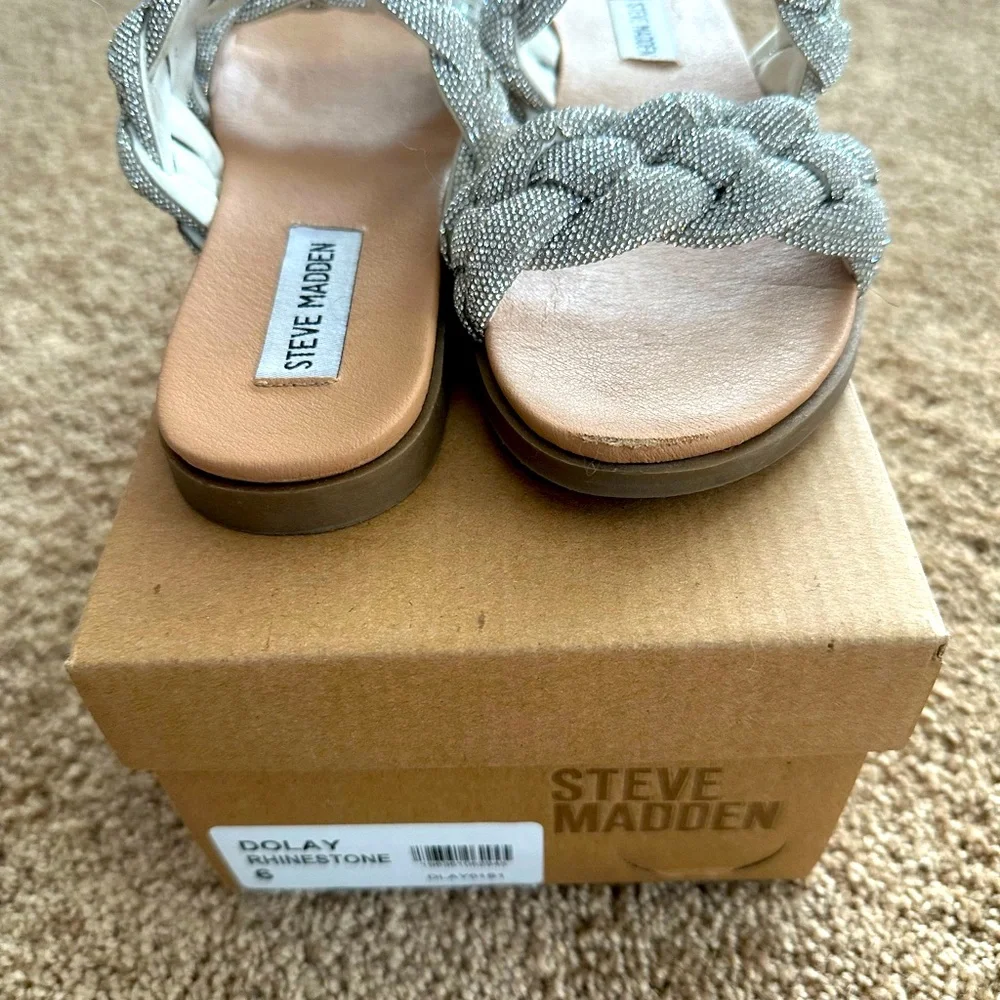 Steve Madden Rhinestone Sandals - Picture 2 of 2